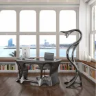 مصباح أرضي بتصميم عصري من Dragon صنع في إيطاليا Viadurini