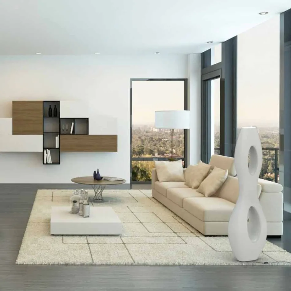 مصباح أرضي بتصميم عصري لا متناهي مصنوع في إيطاليا Viadurini