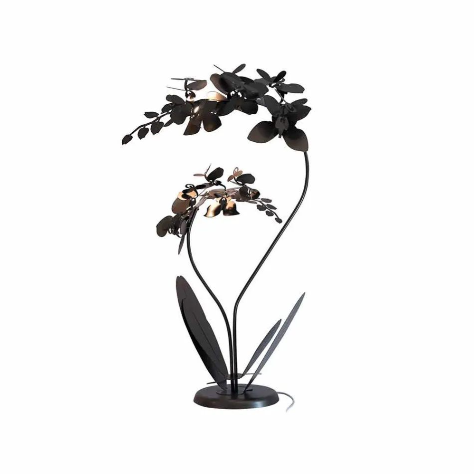 مصباح أرضي حديدي بتصميم عصري، صنع في إيطاليا - أمورفا Viadurini