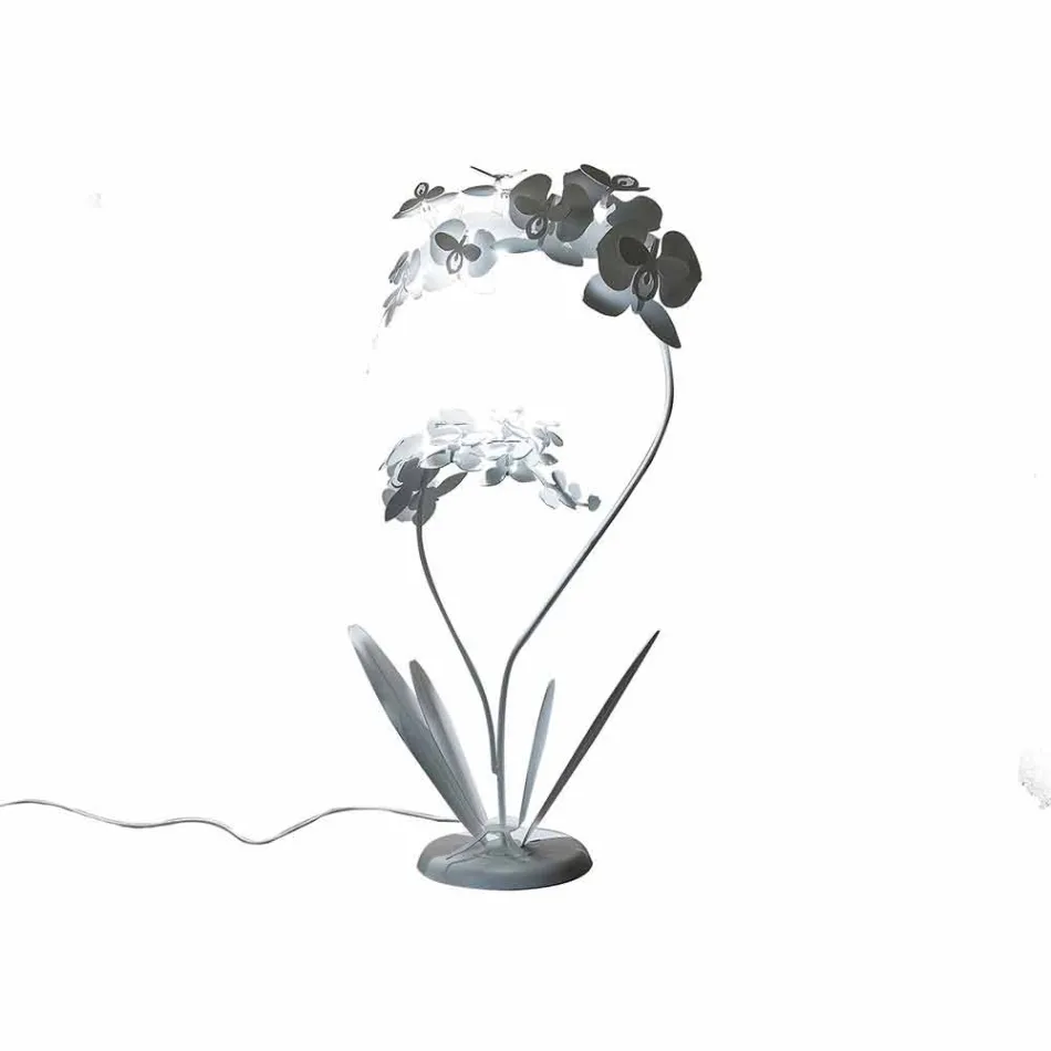 مصباح أرضي حديدي بتصميم عصري، صنع في إيطاليا - أمورفا Viadurini