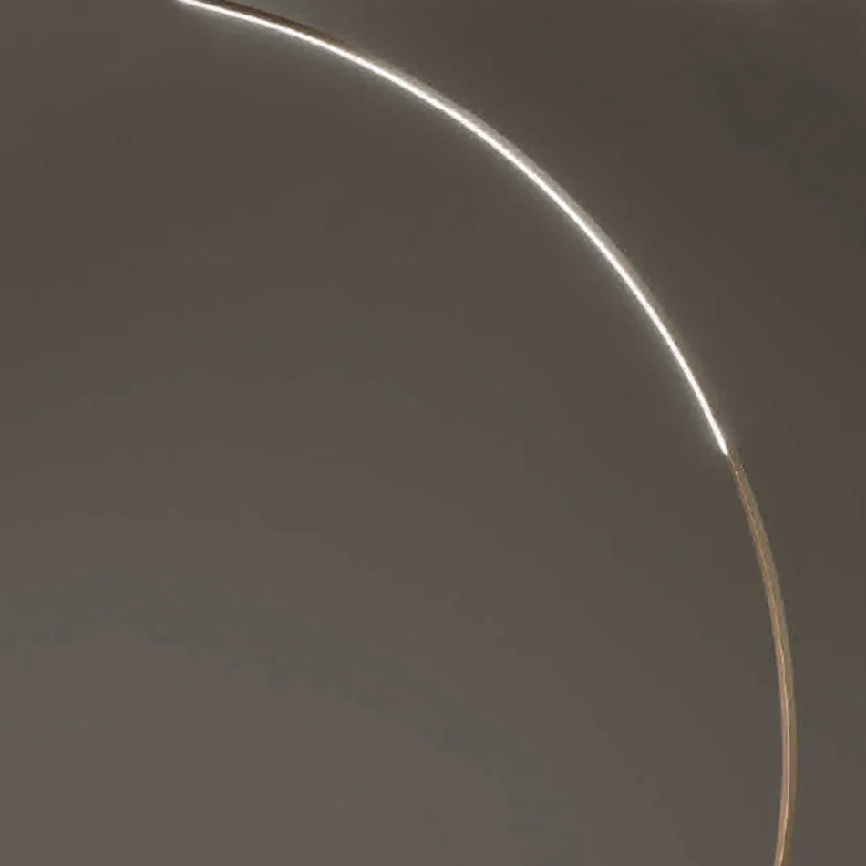 مصباح أرضي من المعدن المطلي مع إضاءة LED قابلة للتعتيم - أوكالبتوس Viadurini