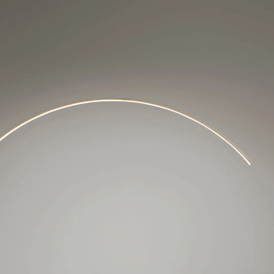 مصباح أرضي من المعدن المطلي مع إضاءة LED قابلة للتعتيم - أوكالبتوس Viadurini