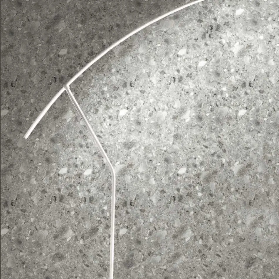 مصباح أرضي معدني مطلي بألوان مختلفة وإضاءة LED قابلة للتعتيم - خشب القيقب Viadurini