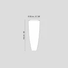 مصباح أرضي معاصر LED للاستخدام الداخلي من مادة LDPE Howitzer Big Viadurini