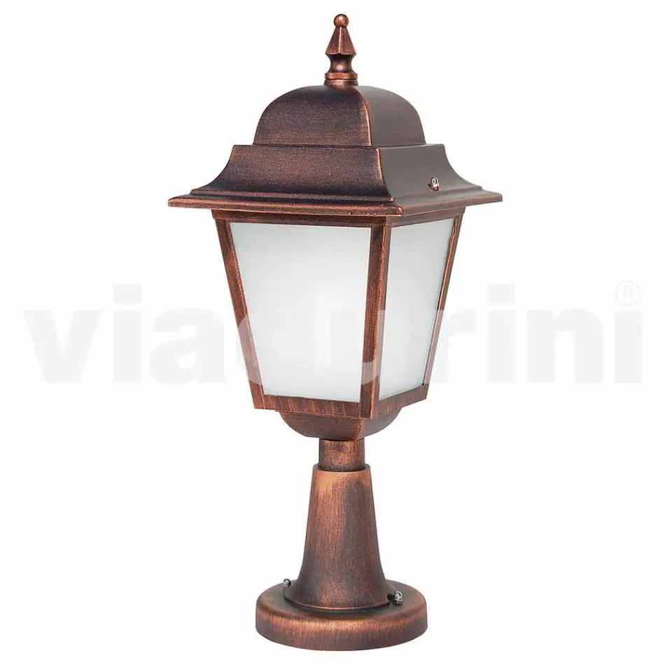 مصباح أرضي خارجي من الألومنيوم مصنوع في إيطاليا، أكويلينا Viadurini