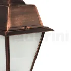 مصباح أرضي خارجي عتيق من الألومنيوم صنع في إيطاليا - دوروتي Viadurini