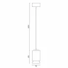 مصباح معلق من السيراميك الملون صنع في إيطاليا آسيا Viadurini