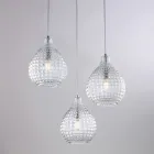 مصباح زجاجي ومعدني بتصميم إيطالي أنيق - أطلس Viadurini