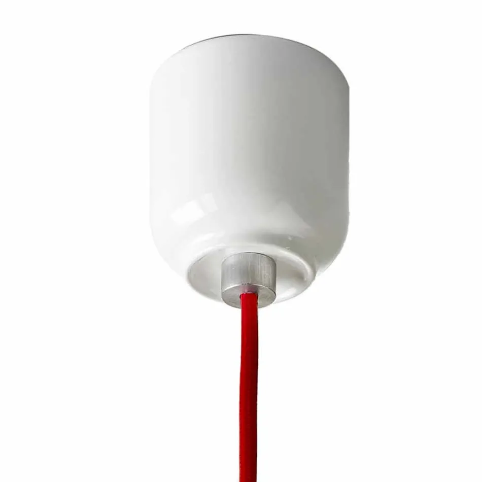 مصباح بتصميم معلق من السيراميك والألمنيوم صنع في إيطاليا آسيا Viadurini