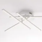 مصباح أنيق من الزجاج والمعدن، صنع في إيطاليا، للديكورات الداخلية الراقية - إدرا Viadurini