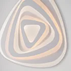 مصباح أنيق من الزجاج والمعدن، صنع في إيطاليا، للديكورات الداخلية الراقية - ريجل Viadurini