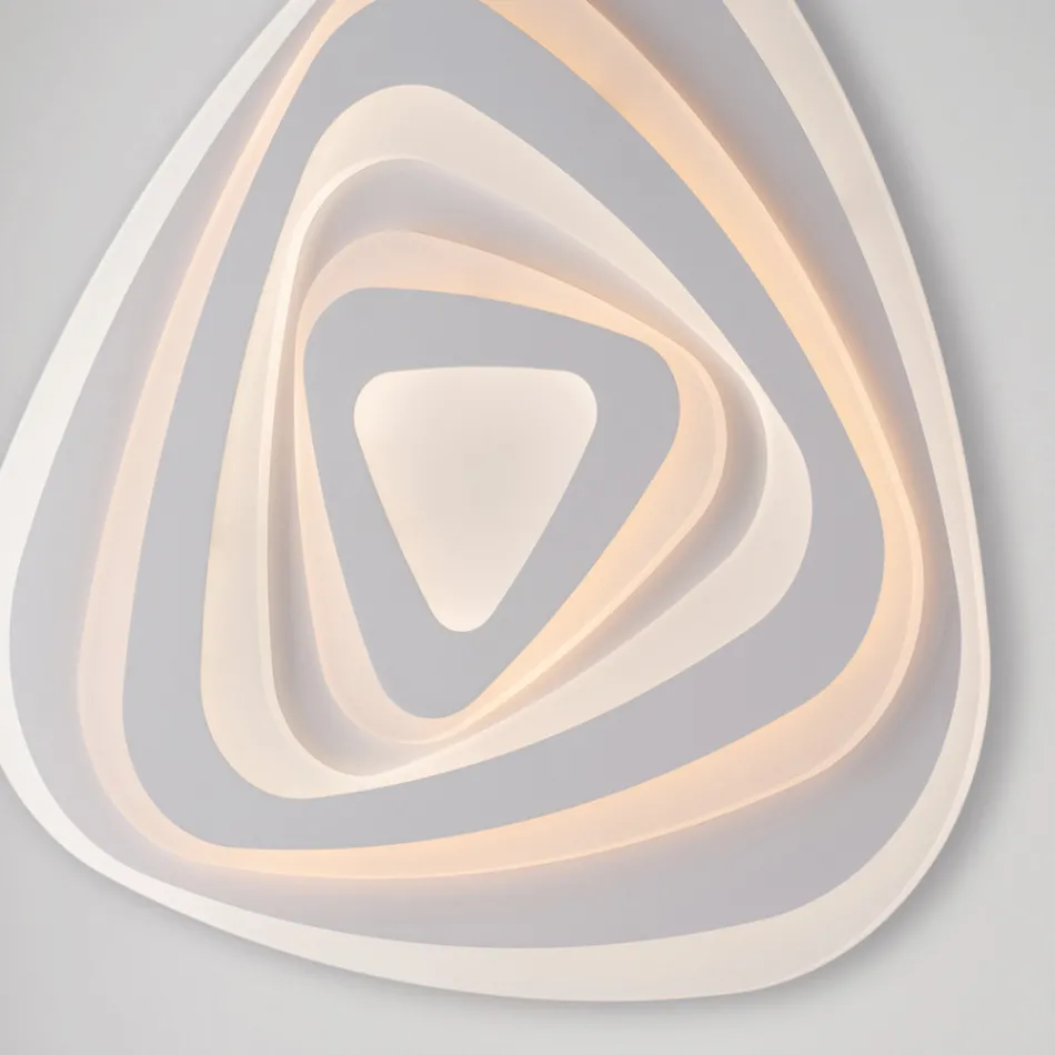 مصباح أنيق من الزجاج والمعدن، صنع في إيطاليا، للديكورات الداخلية الراقية - ريجل Viadurini