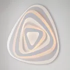 مصباح أنيق من الزجاج والمعدن، صنع في إيطاليا، للديكورات الداخلية الراقية - ريجل Viadurini