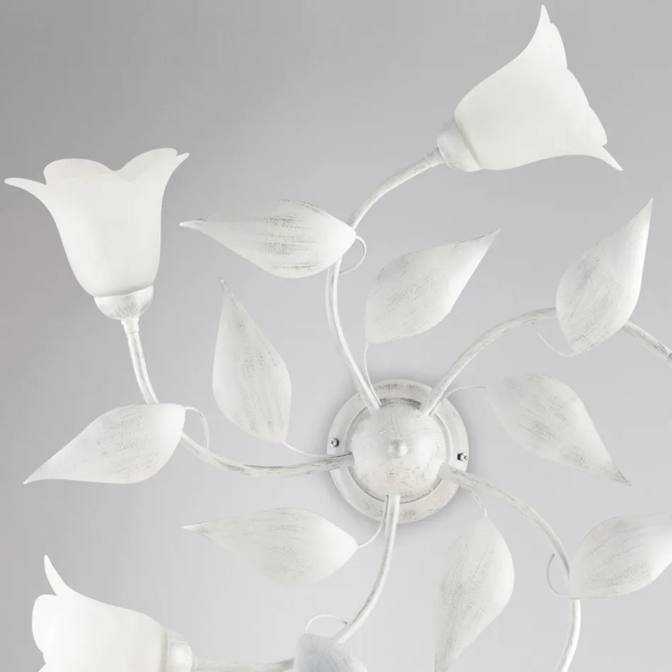 مصباح أنيق من الزجاج والمعدن، صنع في إيطاليا للديكورات الداخلية الراقية – سيريو Viadurini