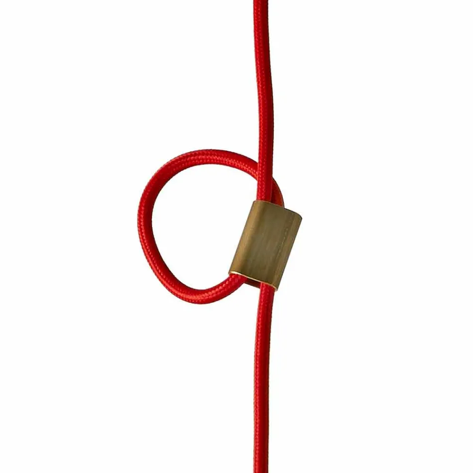 مصباح من خشب الزان والسيراميك المعلق صنع في إيطاليا آسيا Viadurini