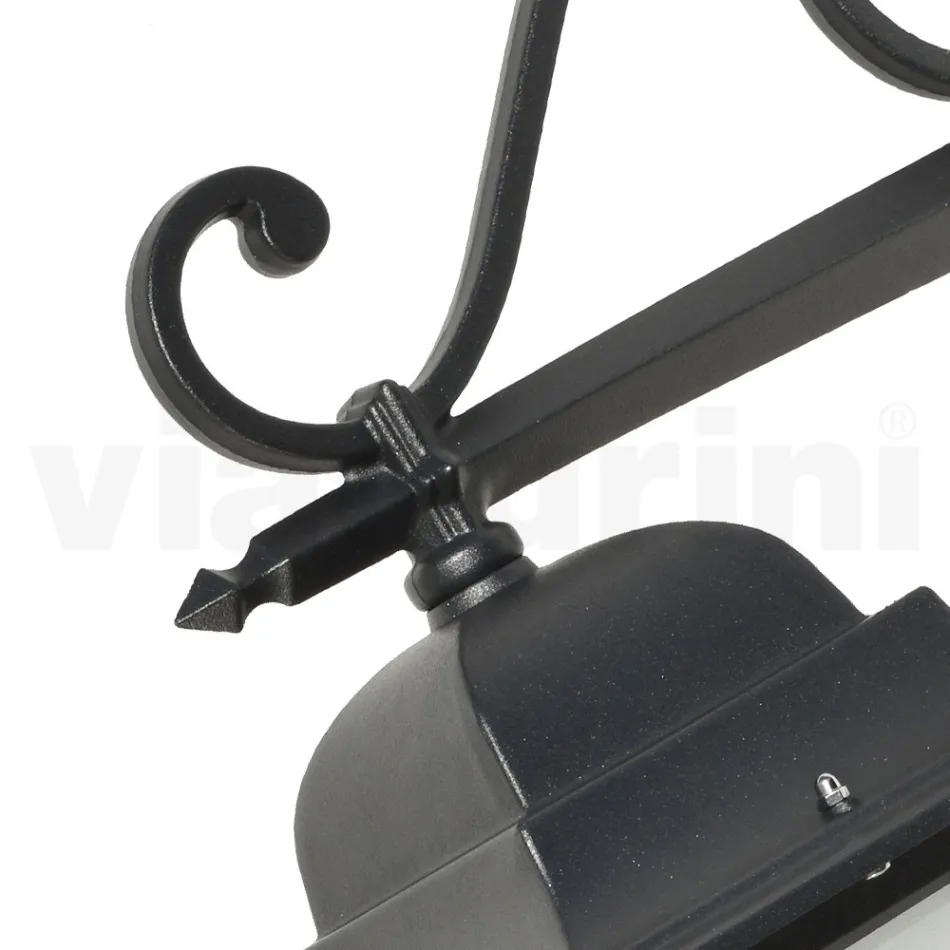 مصباح زجاجي بهيكل من الألومنيوم المصبوب، صنع في إيطاليا - سينتيلا Viadurini