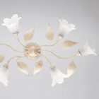 مصباح مصنوع في إيطاليا من الزجاج والمعدن، مناسب للأثاث الأنيق – سيريو Viadurini