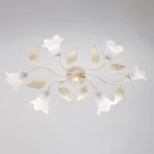 مصباح مصنوع في إيطاليا من الزجاج والمعدن، مناسب للأثاث الأنيق – سيريو Viadurini