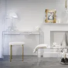 مصباح طاولة LED من زجاج شبكي شفاف، صنع في إيطاليا - أوديت Viadurini