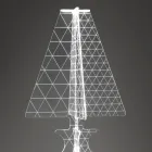 مصباح أرضي حديث من زجاج شبكي مُعلّم بالليزر، متوفر بثلاثة أحجام - رايسا Viadurini