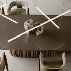 مصباح LED عصري من الزجاج المضلع بتصميم حصري، صنع في إيطاليا - ليس Viadurini