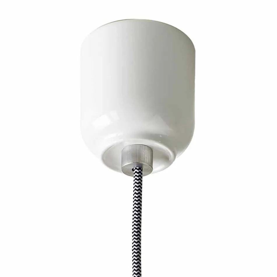 مصباح معلق حديث من السيراميك ثنائي اللون صنع في إيطاليا آسيا Viadurini