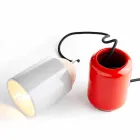 مصباح طاولة عصري مصنوع من السيراميك وخشب الزان صنع في إيطاليا آسيا Viadurini