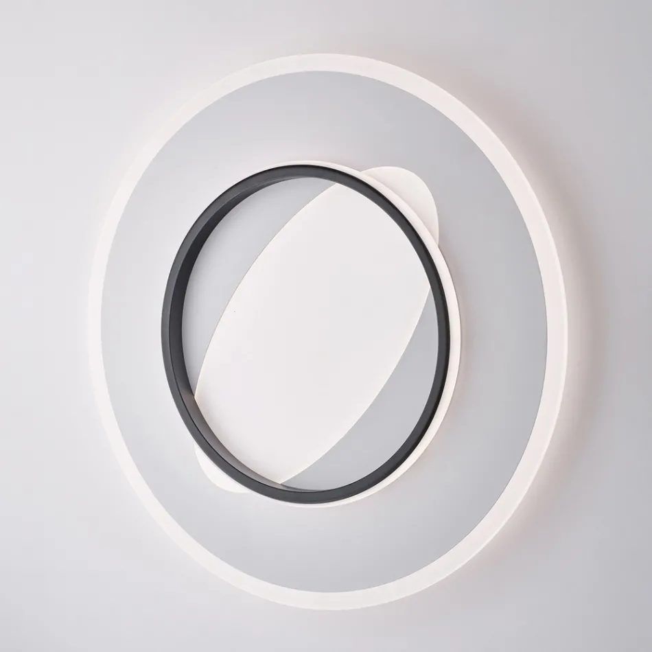 مصباح عصري من الزجاج والمعدن، صنع في إيطاليا، مثالي لأي غرفة - بافو Viadurini