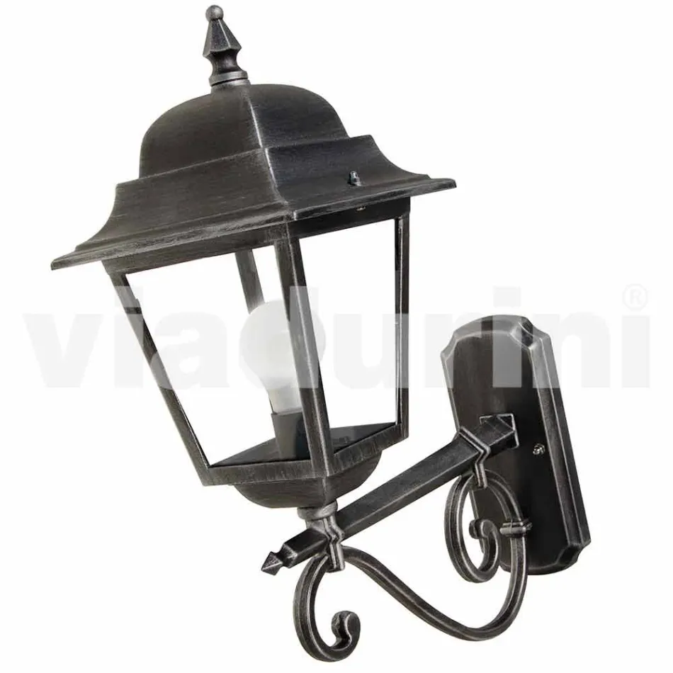 مصباح حائط خارجي من الألومنيوم صنع في إيطاليا، أكويلينا Viadurini