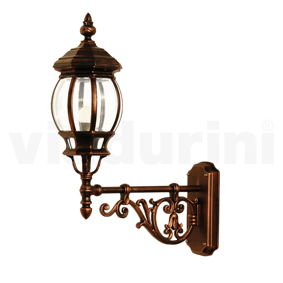 مصباح حائط خارجي من الألومنيوم صنع في إيطاليا - ليونا Viadurini