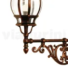 مصباح حائط خارجي من الألومنيوم صنع في إيطاليا - ليونا Viadurini