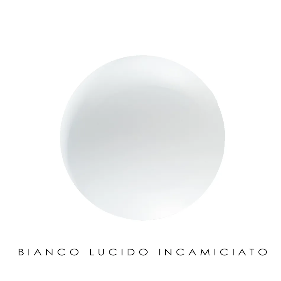 مصباح معلق مصنوع يدويًا من زجاج البندقية الأبيض المنفوخ - سنو Viadurini