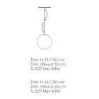 مصباح معلق مصنوع يدويًا من زجاج البندقية الأبيض المنفوخ - سنو Viadurini