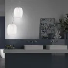 مصباح معلق مصنوع يدويًا من زجاج البندقية المنفوخ - كلوي بالوتون Viadurini