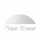 مصباح معدني معلق مع غطاء مصباح شبكي أو كتان صنع في إيطاليا - Jump Viadurini