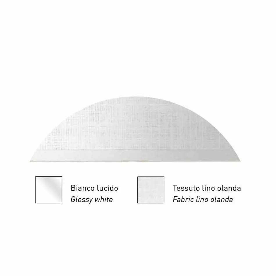 مصباح معدني معلق مع غطاء مصباح شبكي أو كتان صنع في إيطاليا - Jump Viadurini