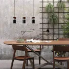 مصباح معلق من النحاس والسيراميك الملون الحديث صنع في إيطاليا آسيا Viadurini