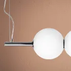 مصباح معلق من زجاج البندقية المنفوخ يدويًا - جوبيتر Viadurini