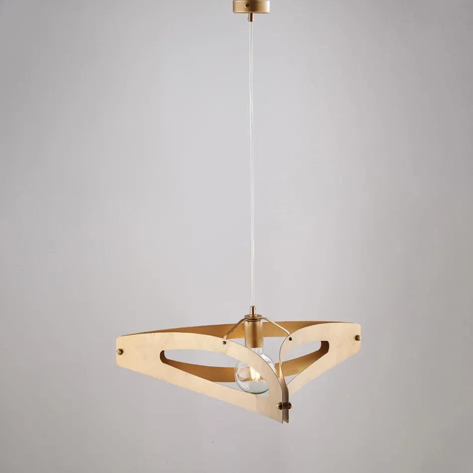 مصباح معلق معدني من الكروم الفضي الأبيض من نوع Apus Viadurini