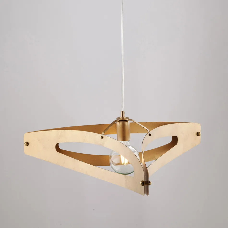 مصباح معلق معدني من الكروم الأبيض الفضي من نوع Apus Viadurini