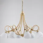 مصباح معلق داخلي من المعدن الأسود والزجاج من طراز كوزمو Viadurini