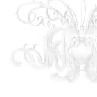 ثريا معلقة من زجاج شبكي أبيض قابل لإعادة التدوير - سانشو Viadurini