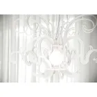 ثريا معلقة من زجاج شبكي أبيض أو أسود قابل لإعادة التدوير - سانشو Viadurini