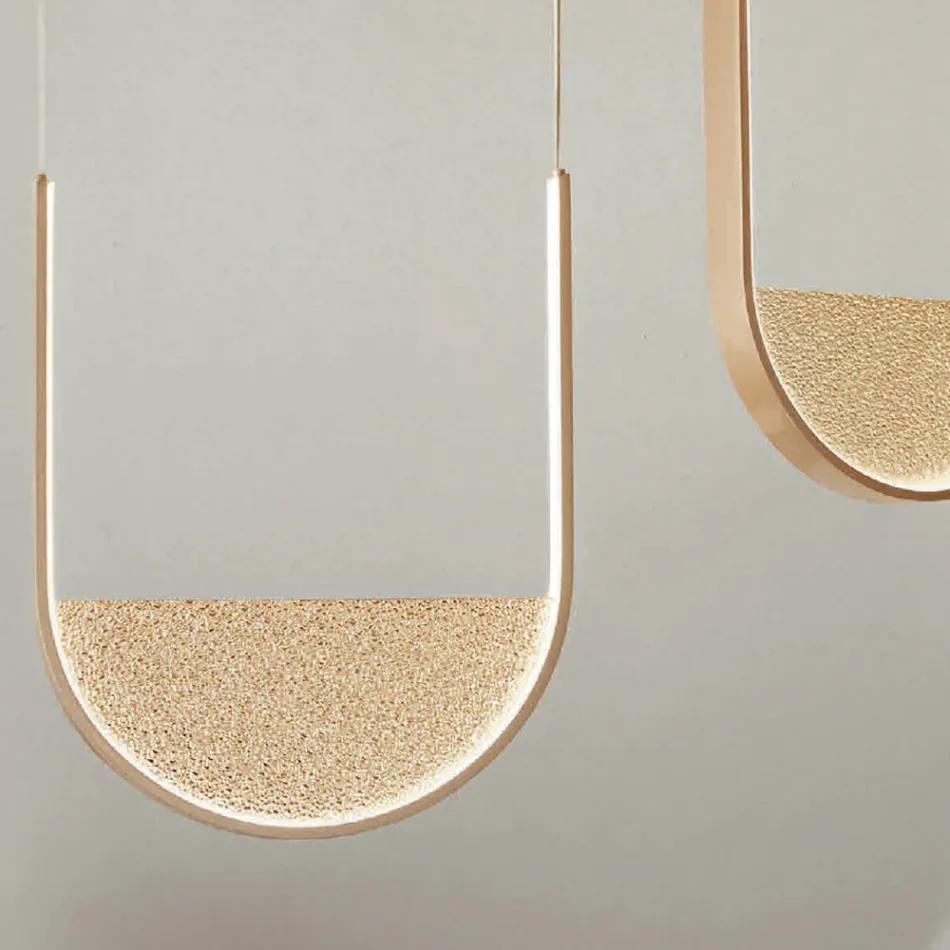 ثريا زجاجية محببة مزودة بمصابيح LED قابلة للإزالة - كاتالبا Viadurini