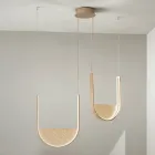 ثريا زجاجية محببة مزودة بمصابيح LED قابلة للإزالة - كاتالبا Viadurini