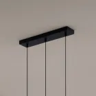 ثريا بثلاث مصابيح LED من الألومنيوم المطلي بالمسحوق وكابل قابل للتعديل - بوكسوس Viadurini