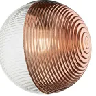 ثريا بثمانية مصابيح من الزجاج المنفوخ على شكل كرة، صنع في إيطاليا - بريلا Viadurini