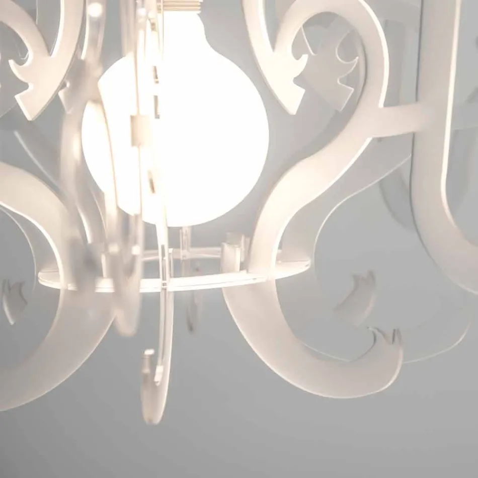 ثريا زجاجية بتصميم عصري مصنوعة في إيطاليا، ماليتو Viadurini