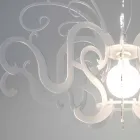 ثريا زجاجية بتصميم عصري مصنوعة في إيطاليا، ماليتو Viadurini