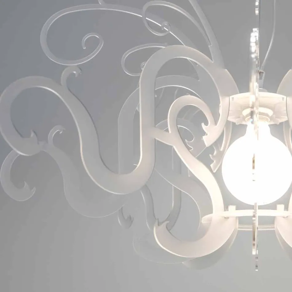 ثريا زجاجية بتصميم عصري مصنوعة في إيطاليا، ماليتو Viadurini